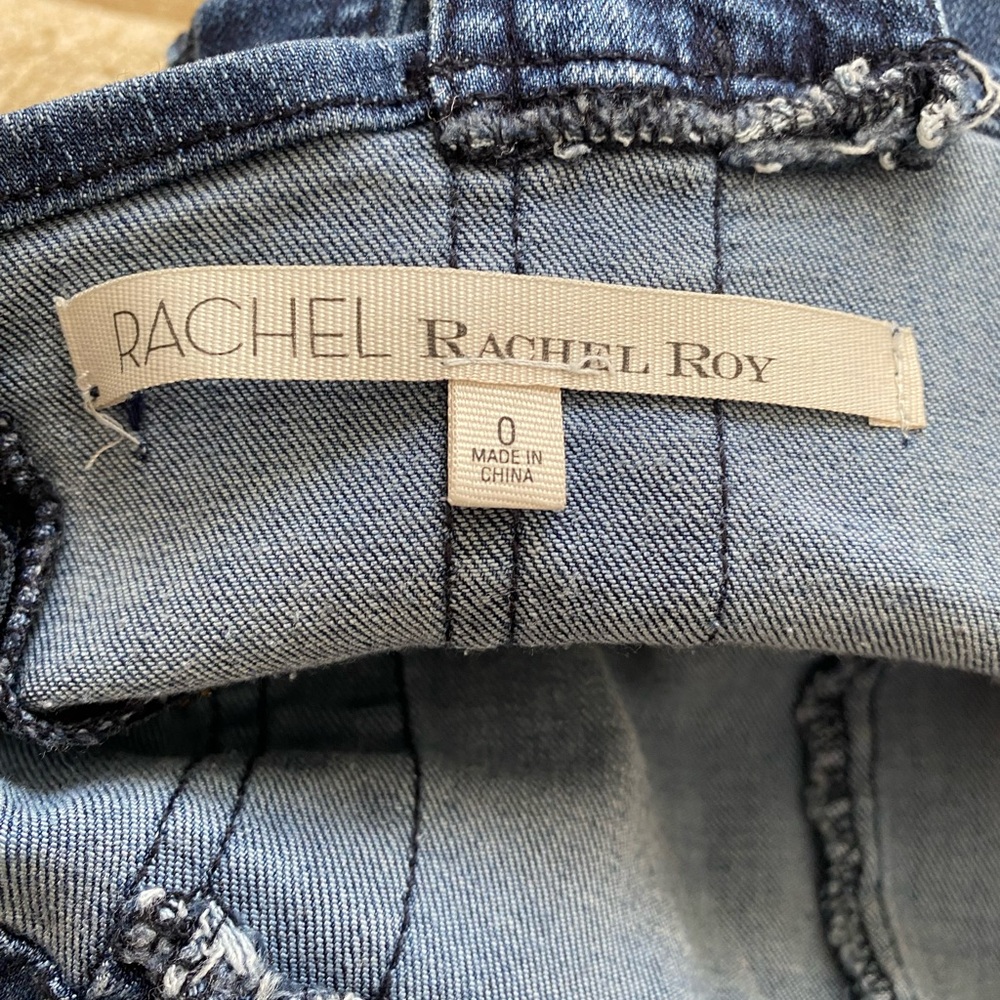 Rachel by Rachel Roy Sleeveless Denim Jumpsuit Size 0 - Picture 6 of 8